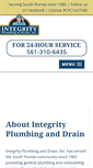 Mobile Screenshot of integrityplumbing-drain.com
